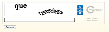 unreadable captcha